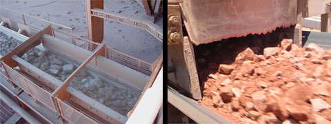 Armorite conveyor wear liners in application