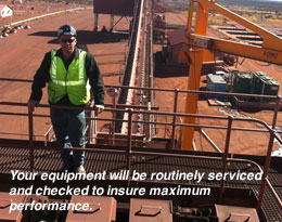 Your equipment will be routinely serviced and checked