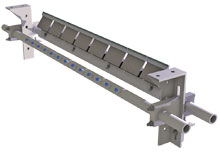 Razor-Back Conveyor Belt Cleaner with Spray Bar