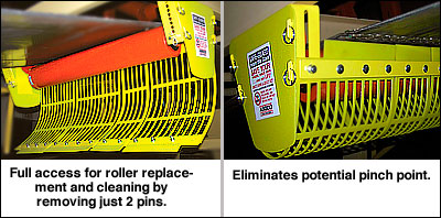 Safe-Guard return idler guard