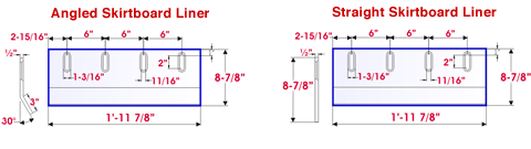 X-Wear (AR) Skirtboard diagram