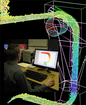 Engineer and flow control graphic
