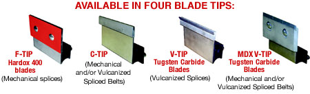 Razor-Back Blade Chart