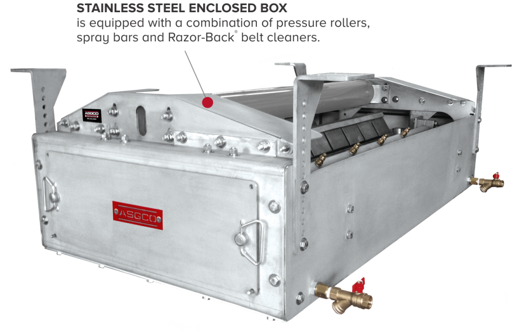 Wash Box™ Belt Cleaning System ASGCO Secondary Belt Cleaners ASGCO