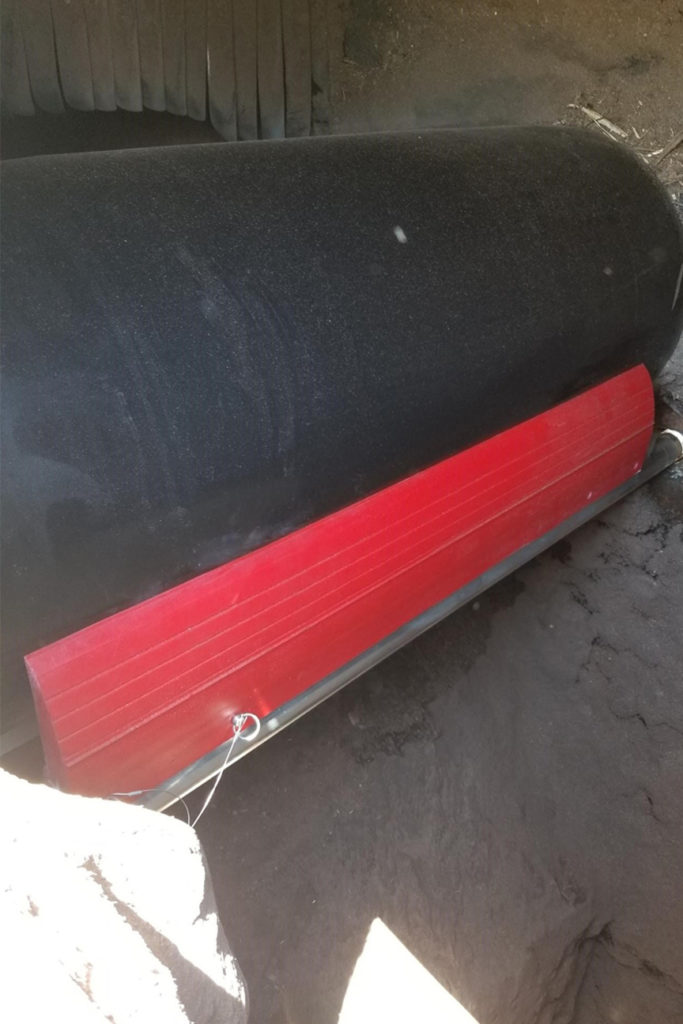 asgco skalper primary belt cleaner installed