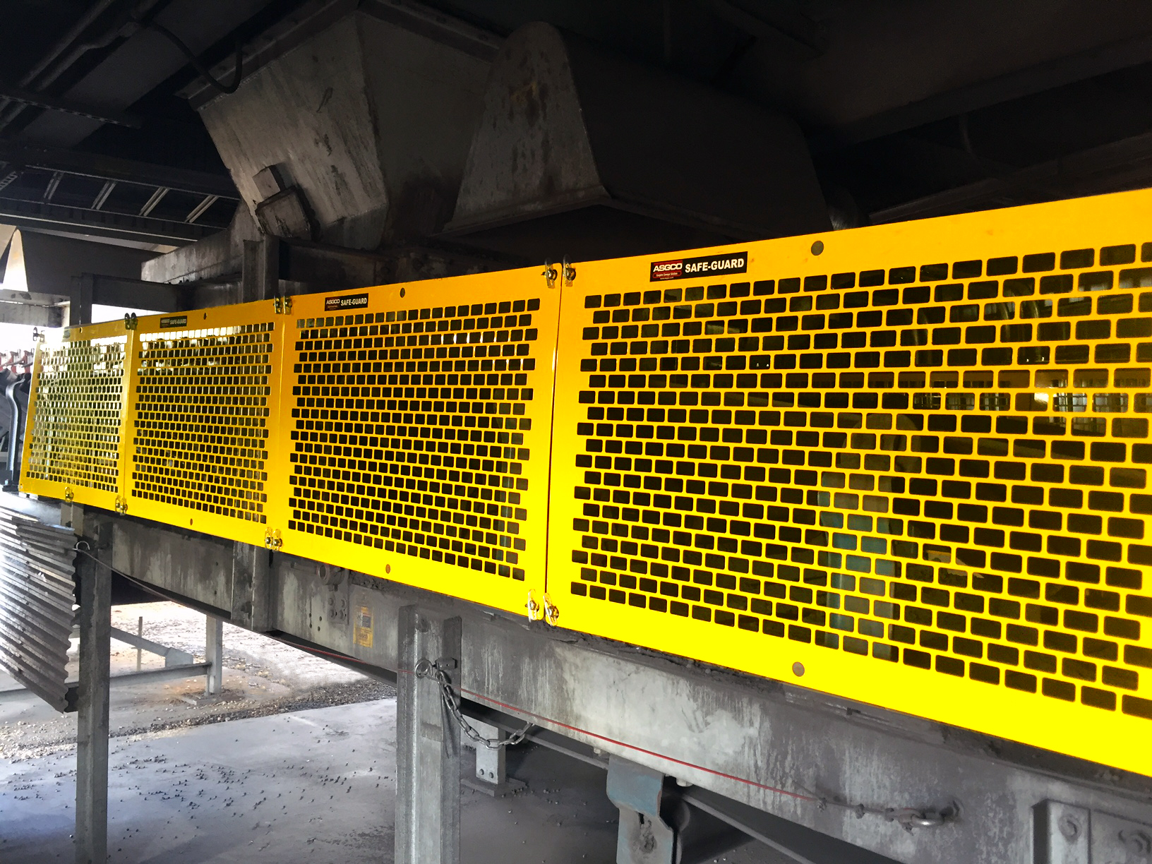 ASGCO®’s SafeGuard Modular Conveyor Flat Guards. Protects workers from