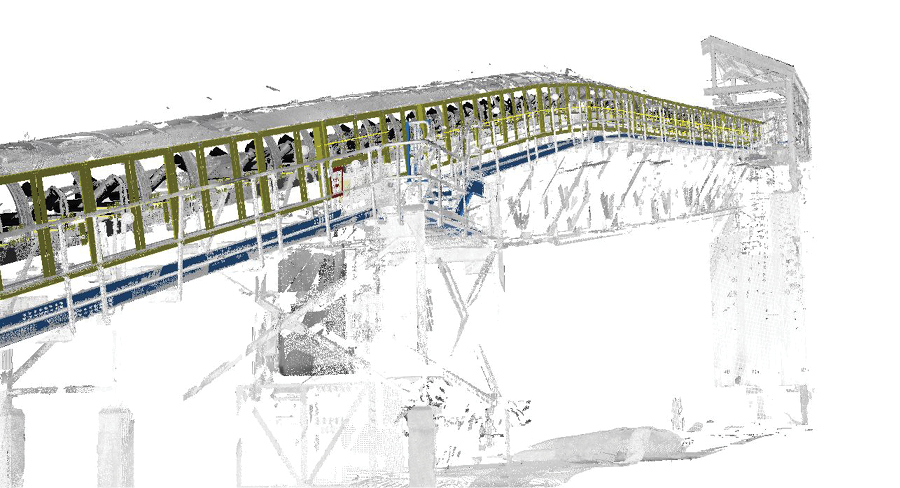 conveyor guarding, safety, installation, point cloud scanning