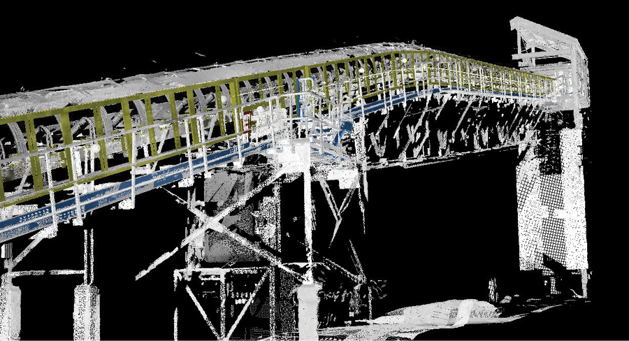 conveyor guarding, safety, installation, point cloud scanning